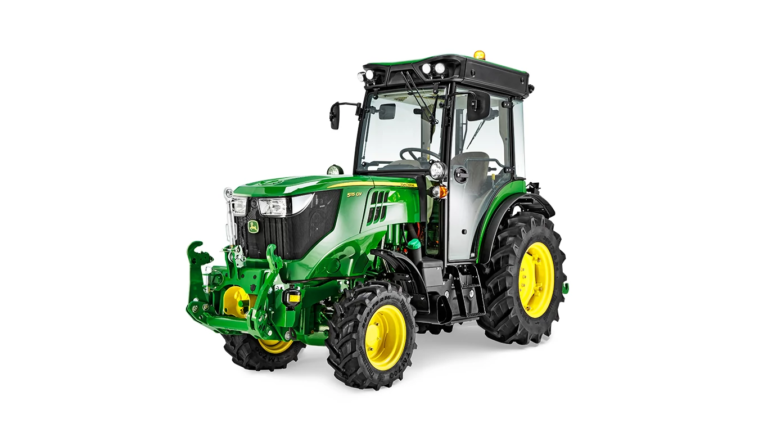 Studijska slika sprednjega levega pogleda na traktor 5115GV